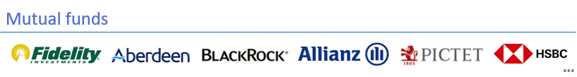 Mutual funds at low commissions or commission-free.